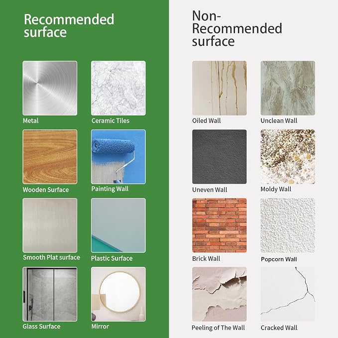 URCOLOR 10-Sheet Kitchen Backsplash Tiles Peel and Stick, 12”×12” Self Adhesive Wall Tile for Bathroom, Jade Green