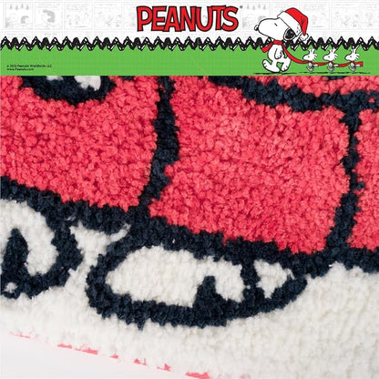 Collectibles Peanuts Snoopy Puffer Coat Holiday & Christmas Non Slip Plush Poly Knit Bathroom Mat Rug, 17x24, (Officially Licensed Product) By Franco