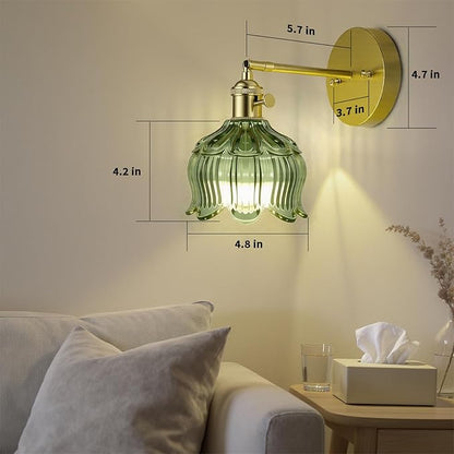 Vintage Battery Operated Wall Sconces, Sconces Wall Decor Set of 2 CCT Dimmable Recharging Wireless Wall Lights with Remote Control for Bedroom Living Room Bathroom Hallway Vanity Coffee Bar