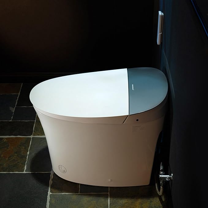 WOODBRIDGE Smart Toilet, Auto Open & Close, Auto Flush, Foot Sensor, Cleaning Foam Dispenser, Heated Seat and Chair Height Design, EBT230