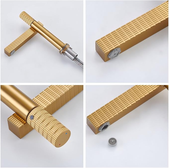Bathroom Faucet Single Handle Single Hole Faucet for Bathroom Sink Hot and Cold Gun Gray