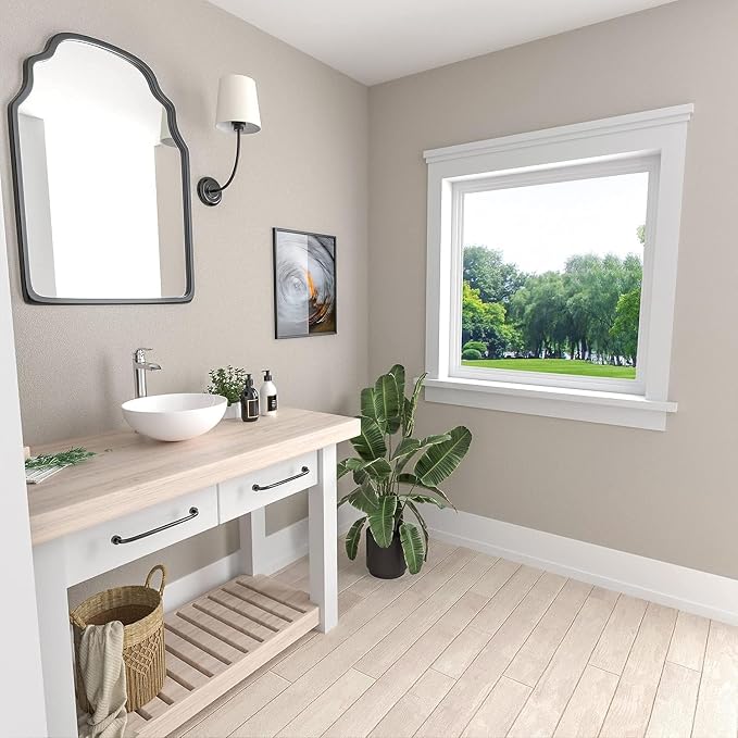 Mocoloo Vessel Sink 16'' x 16'' Bathroom Sink Countertop Small Ceramic Bathroom Sinks White Porcelain Vanity Bowl Above Counter Art Basin
