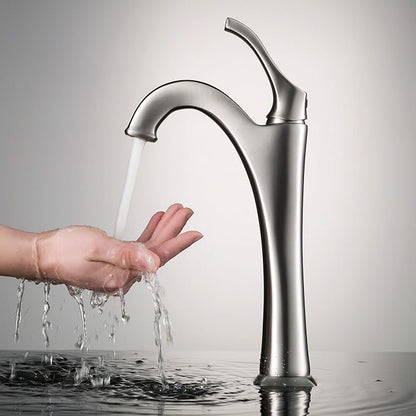 KRAUS KVF-1200CH Arlo Single Handle Vessel Bathroom Faucet with Pop Up Drain, Chrome (2 Pack)