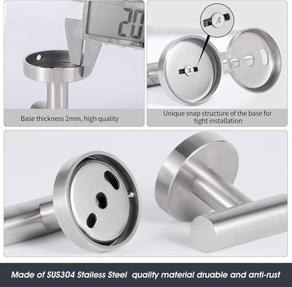 10 Piece Brushed Nickel Bathroom Hardware Set -Include23.6&16inch Bathroom Towel bar,Towel Ring,Toilet Paper Holder, Towel Hook,2 Pack 5 Piece Bathroom Accessories Set