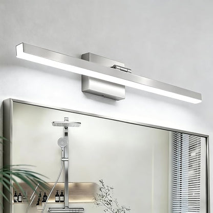 IZORRO Modern Bathroom Vanity Light 32 inch, Rotatable, 24W Dimmable Led Bathroom Light Fixture Over Mirror, Chrome Vanity Light Bar (Cool White 6000K)