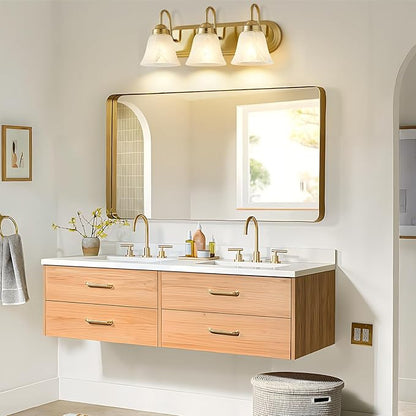 Bathroom Light Fixtures Over Mirror - 3 Light Bathroom Vintage Lighting Fixtures Wall Lamp Easy Install Vanity Lights Not Included Bulb Apply for Mirror Living Room Cabinet Bedroom