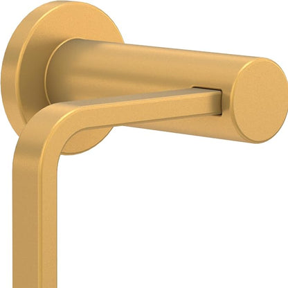 Franklin Brass Kildare (1-Pack) Toilet Paper Holder, Euro Single Post Tissue Roll Wall Mount TP Storage, Satin Gold Bathroom Decor, Accessories KLD50-SG