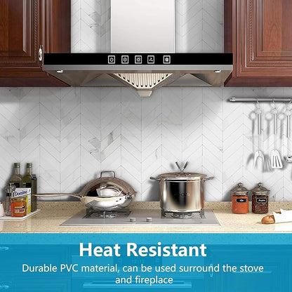 STICKGOO Herringbone Tile Peel and Stick Backsplash for Kitchen&Bathroom