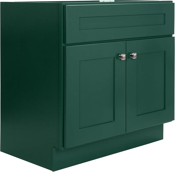 Design House Brookings Bathroom Vanity, 30", Hunt Club | Adjustable Hinges, Freestanding, Contemporary/Modern, Wood, Bath, 215434