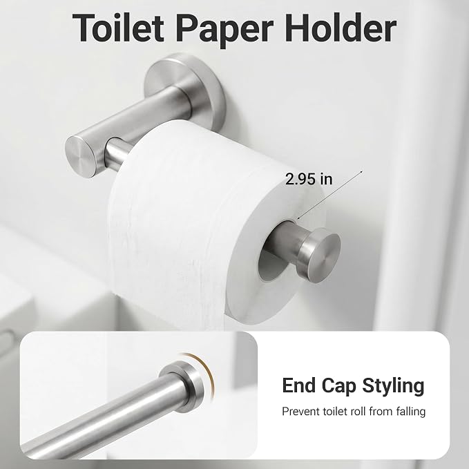 24-Inch Wall Mounted Towel Racks for Bathroom, 4-Piece Towel Bar Set | Rust-Resistant SUS 304 Stainless Steel, 4-Piece Towel Bar Set, sturdy wall mount, space-saving humid bath towel storage rack
