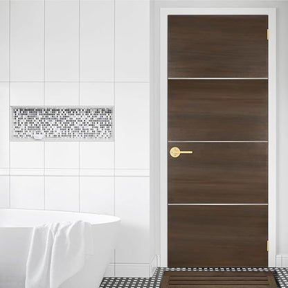Kwikset Halifax Interior Privacy Door Handle with Lock, Door Lever for Bathroom and Bedroom, Satin Brass Reversible Keyless Push Button Lock Door Lever, with Microban Protection