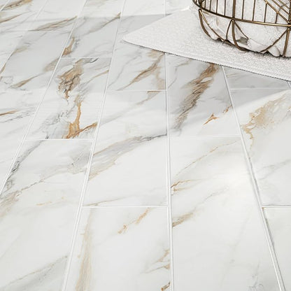 MSI Calacatta Gold Subway Matte Porcelain Floor and Wall Tile - Kitchen Backsplash, Bathroom, Accent Wall, Shower - Sample