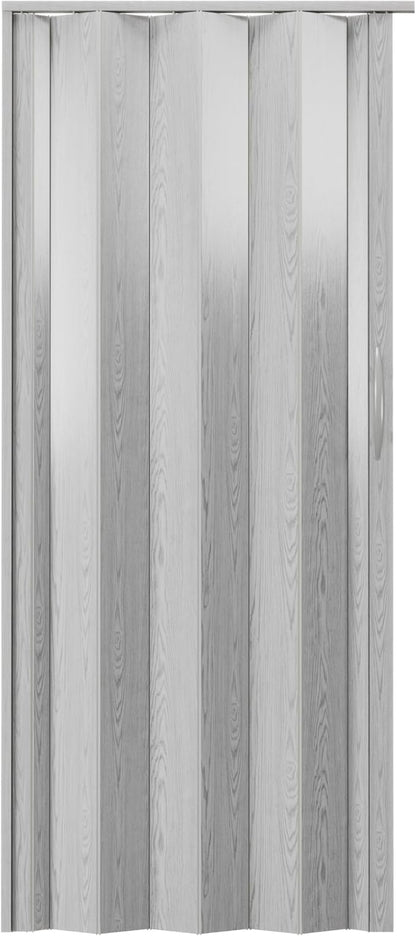 48" x 80" Premium Foldable Accordion Door,Heavy Duty,Grey | Foldable accordion doors w/ double‑walled heavy‑duty panels, ideal as interior room dividers for privacy, space‑saving design
