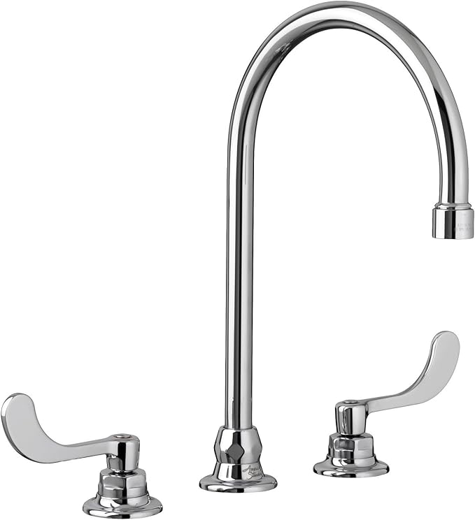 American Standard 6540278.002 Monterrey 8" Widespread 8" Gooseneck Spout Bathroom Faucet with Flexible Under-Body, Polished Chrome