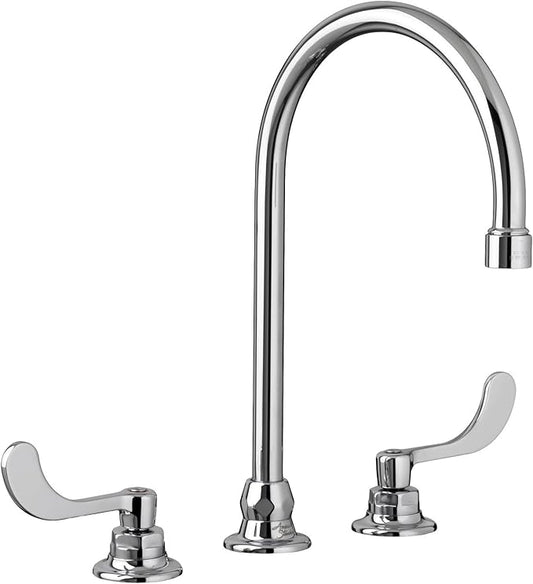 American Standard 6540278.002 Monterrey 8" Widespread 8" Gooseneck Spout Bathroom Faucet with Flexible Under-Body, Polished Chrome