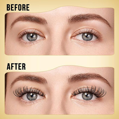 QUEWEL Lash Clusters 320Pcs 30D C Curl Lash Cluster Eyelash Extensions | Cluster Lashes Mix12-18mm Individual Eyelashes Clusters Wispy Lash Clusters Thin Band Soft to Use at Home(30D C Mix12-18)