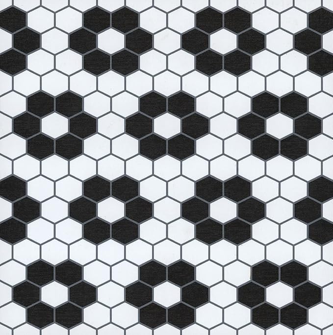 FloorPops Black Biscotto Peel & Stick Floor Tiles, FP3931