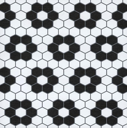 FloorPops Black Biscotto Peel & Stick Floor Tiles, FP3931