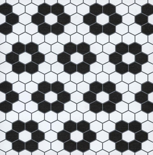 FloorPops Black Biscotto Peel & Stick Floor Tiles, FP3931