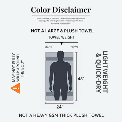 Commercial Bulk Pack of 12 Bath Towels – 100% Cotton Terry 24" x 48" – Ideal for Hotels, Salons, Gyms, Spas & Institutional Use – White