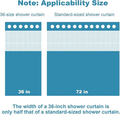 Funny Sea Turtle Shower Curtains Ocean Animal Cartoon Kids Theme No Hook Waffle Weave Shower Curtain with Snap in Liner Polyester Fabric Bathroom Decor Set 36 W x 74 H Inch Teal Purple
