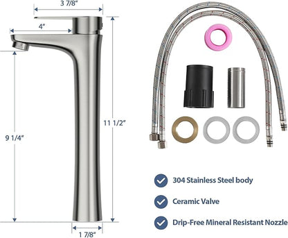 Lordear Vessel Sink With Faucet Combo 19"x15" Rectangular Bathroom Vessel Sink Faucet Combo Modern Rectangle Above Counter White Porcelain Ceramic Vessel Vanity Sink