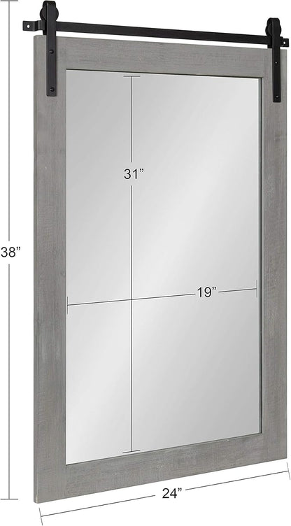 Kate and Laurel Cates Farmhouse Wall Mirror
