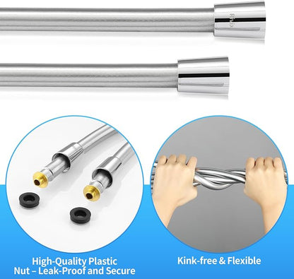 Extra Long Replacement Shower Hose Extension Handheld Shower Head Hose 70 Inches Flexible and Durable with Brass Insert and Nut