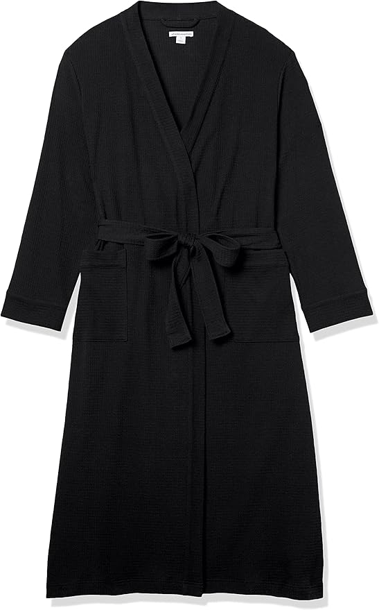 Amazon Essentials Women's Lightweight Waffle Full-Length Bath Robe (Available in Plus Size)