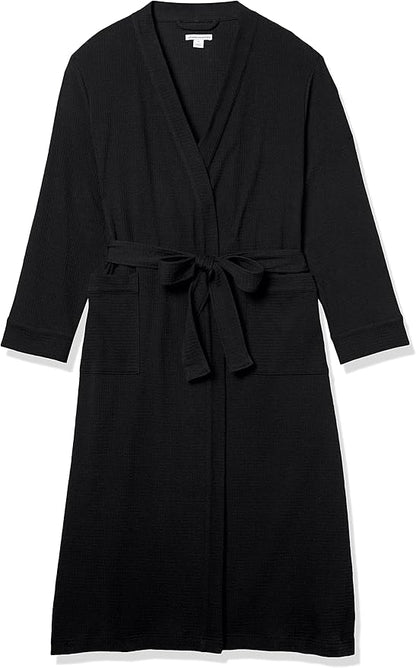 Amazon Essentials Women's Lightweight Waffle Full-Length Bath Robe (Available in Plus Size)