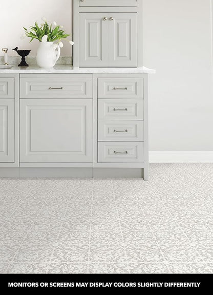 FloorPops Estate Peel & Stick Floor Tiles, Gray
