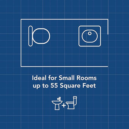 Broan-NuTone Bathroom Exhaust Fan with LED Light – Easy Retrofit Without Attic Access, Quiet 0.9 Sones, Effective Ventilation at 60 CFM ENERGY STAR Certified Moisture and Odor Control
