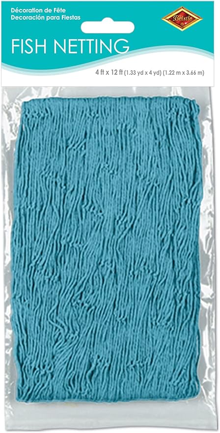 Fish Netting (turquoise) Party Accessory (1 count) (1/Pkg)
