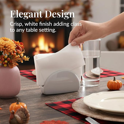Prestee 50-Pack Paper Towels - 7.8 x 4.25 Inch Soft Linen Feel Paper Napkins - Durable and Absorbent Hand Towels for Bathroom - Disposable Table Napkins for Weddings, Dinners, Christmas, Thanksgiving
