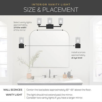 Kichler LED Linear Bath Light, Brushed Nickel | Integrated LED vanity light with white acrylic diffuser (37.5" x 4.75" x 4.5"), 11147NILED
