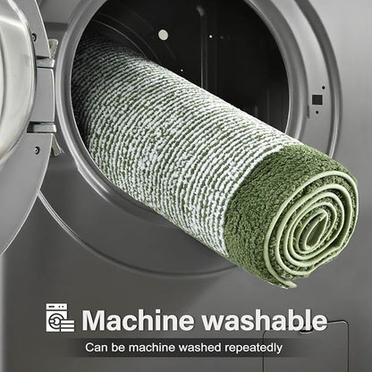 36x24 Large Bathroom Rugs Washable Non Slip, Matcha Green Bath Mat for Bathroom Floor Tub, Soft Absorbent Quick Dry Mats for Shower, Bathtub,Home Decor