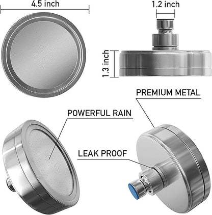AquaHomeGroup - Filtered Shower Head Chrome & 2 x cartridges