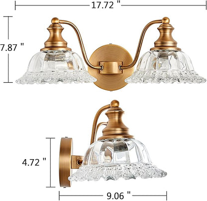 Bathroom Vanity Lights Over Mirror Vintage Bathroom Light Fixtures 2 Light Brass Vanity Lights for Vanity Lighting Fixtures