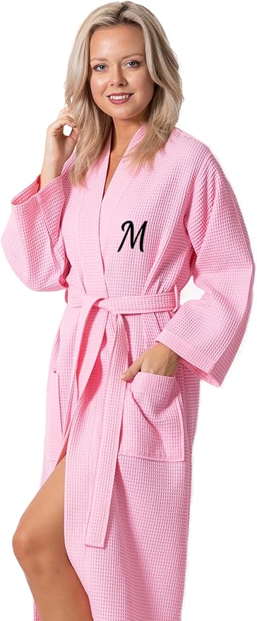 Waffle Knit Lightweight Kimono Spa & Bath Robes for Women - Quick Dry - Soft