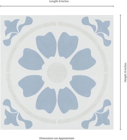 MSI Tamensa Encaustic Sample Matte Porcelain Wall and Floor Tile