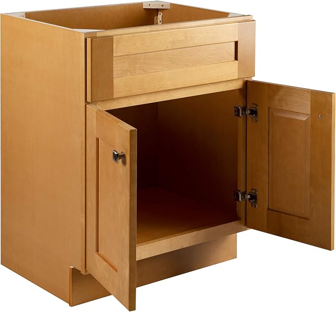 Design House Brookings Bathroom Vanity, 24", Modern Birch | Adjustable Hinges, Freestanding, Contemporary/Modern, Wood, Bath, 587105