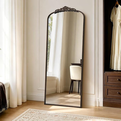 Micasso Bronze Full Length Mirror: 26''x63'' Large Vintage Floor Mirror | Baroque Long Body Mirror - Traditional Ornate Antique for Cloakroom/Dressing Room/Bedroom/Entryway - Ideal for Living Room