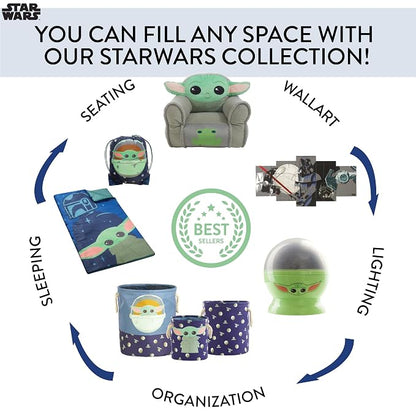 Star Wars, The Mandalorian Pop Up Hamper Featuring The Child with Durable Carry Handles, 21.5" H x 13.5" W x 13.5" L