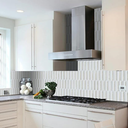 Vamos Tile Peel and Stick Backsplash Seamless Tile,1-Sheet Stick on Backsplash for Kitchen,Dolomite Gray and White+Light Gold Metal Self Adhesive PVC Tiles（Sample）