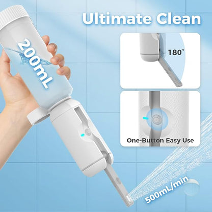 HEYAXA Portable Bidet for Travel, Rechargeable High Pressure Travel Bidet | IPX7 Waterproof, Rechargeable High Pressure Travel Bidet Sprayer for Women, Men, Baby and Hemorrhoid Relief