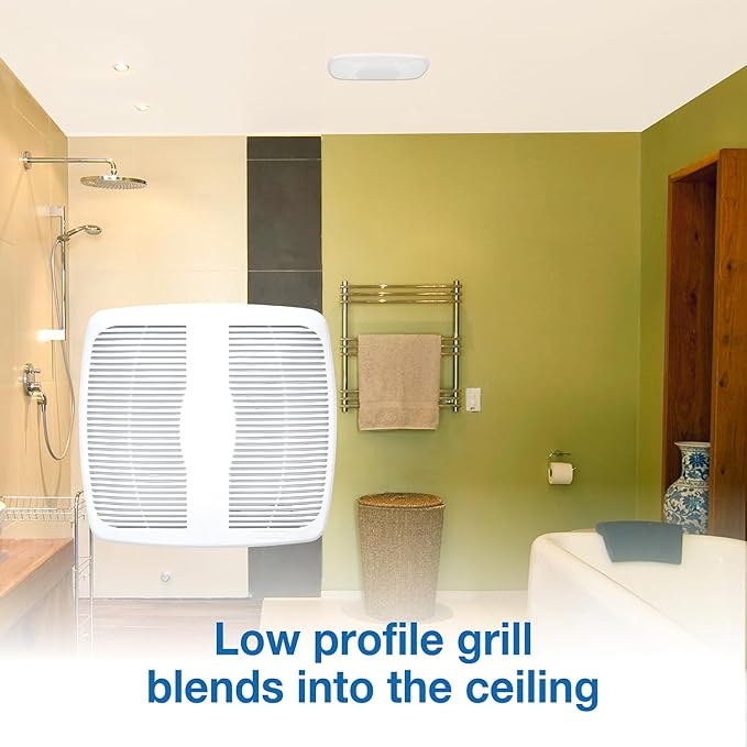 Air King AS54 Advantage Exhaust Bath Fan with 50-CFM at 3.0-Sones, White Finish