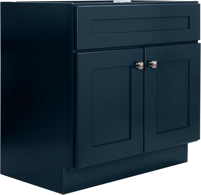 Design House Brookings Bathroom Vanity, 30", Dark Night | Adjustable Hinges, Freestanding, Contemporary/Modern, Wood, Bath, 215442