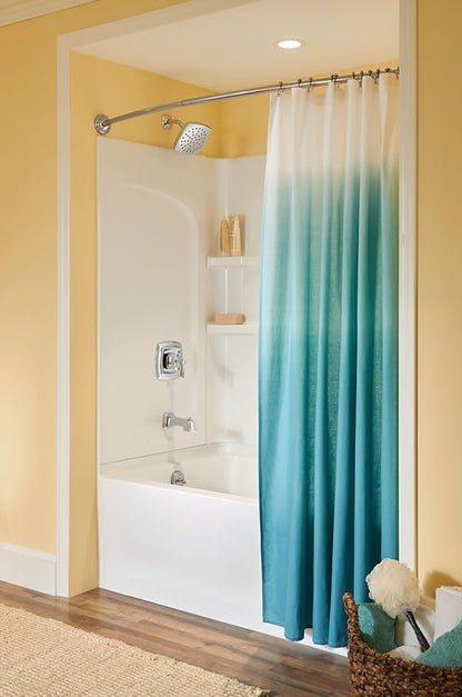 Moen Conway Chrome Posi-Temp Shower Trim Set Featuring Square Showerhead, Lever Handle, and Tub Spout, Valve Included, 82922