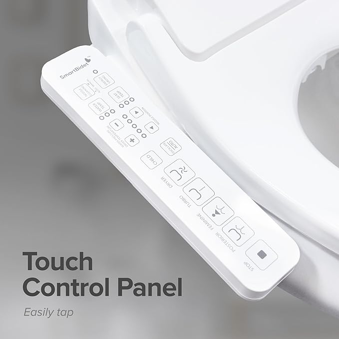 SmartBidet® SB-2600 Electric Smart Bidet™ Seat Unlimited Hot Water - Electronic Heated Toilet Seat with Warm Air Dryer and Temperature Controlled Wash Functions - Elongated