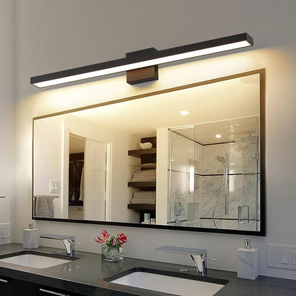 Black Vanity Light for Bathroom Dimmable 5CCT Bath Light Fixtures | Modern Vanity Light Bar 32.28 inch LED Wall Lamp